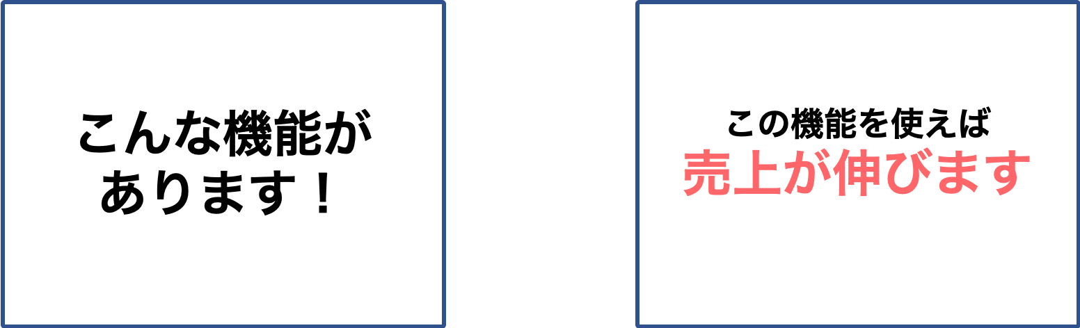 相手が聞きたいことを書く例